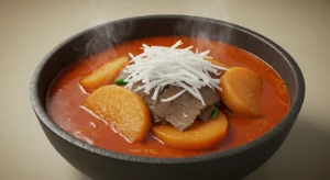 경상도 소고기무국 빨간 국물 이야기