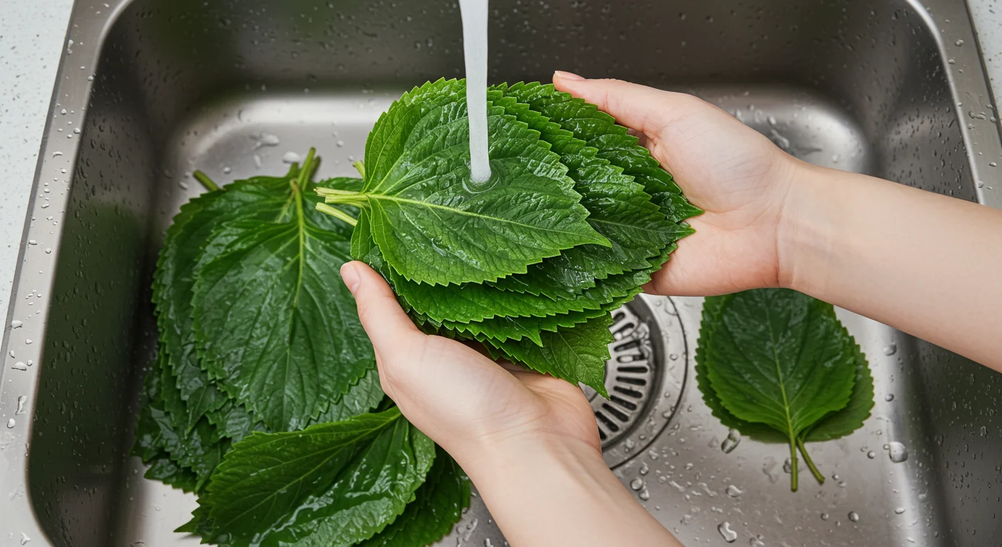 싱싱한 깻잎, 깨끗하게 손질해요