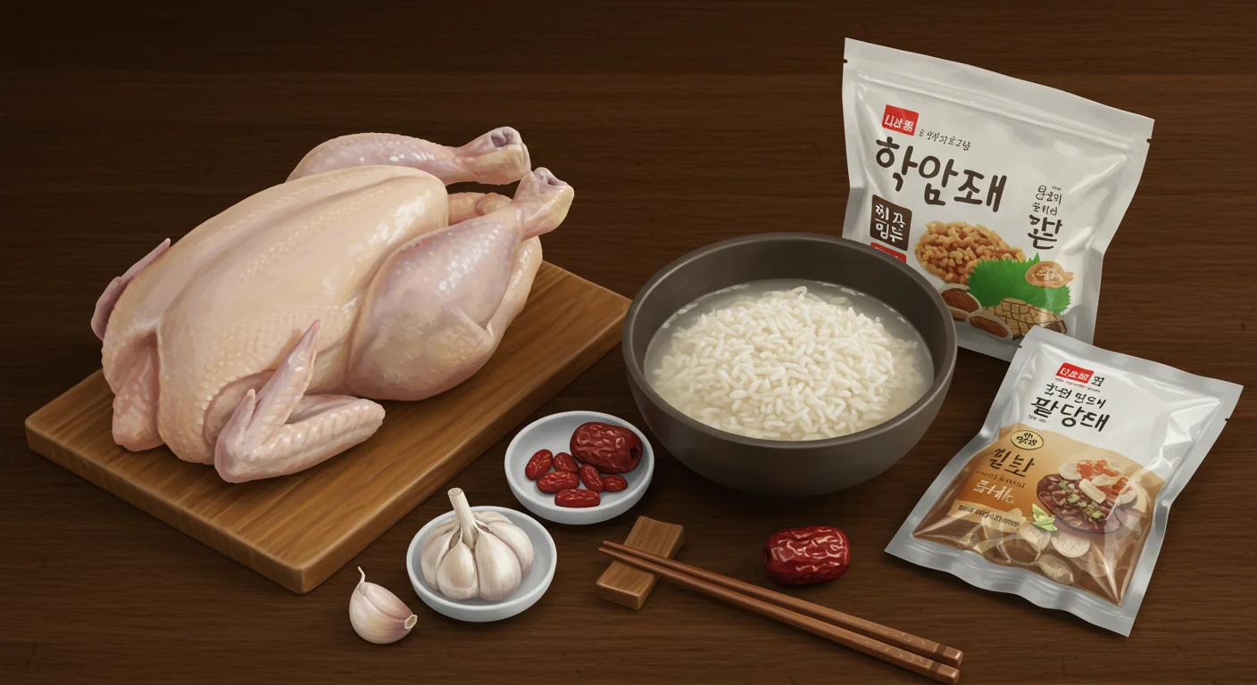 맛있는 압력밥솥 삼계탕, 기본 재료부터 준비해요!