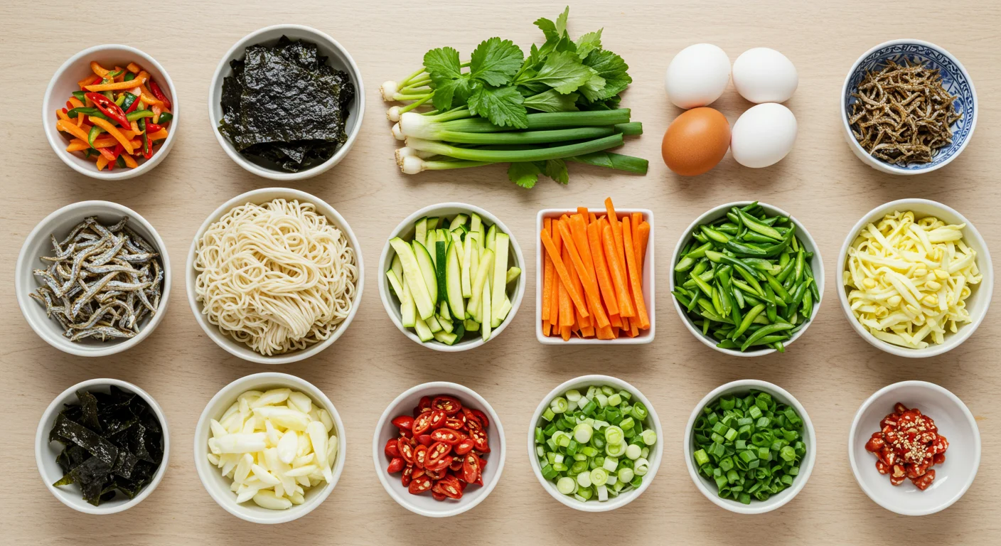 우리 집 냉 잔치국수, 필요한 재료는?