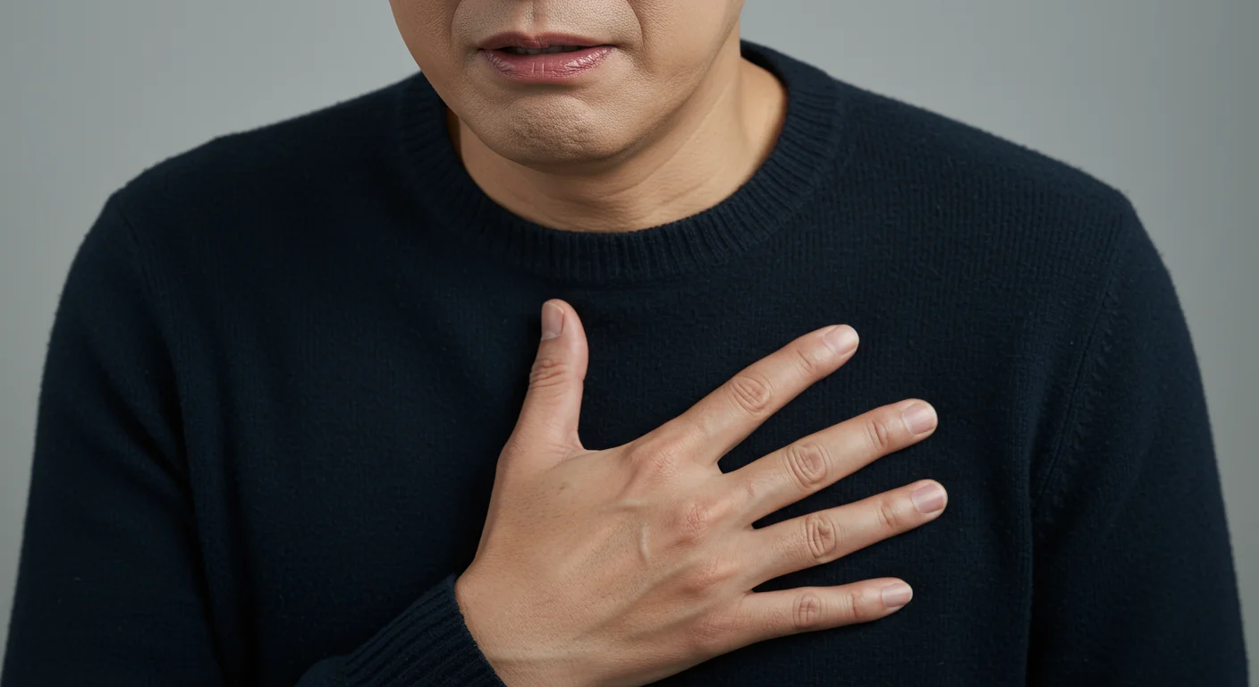 가슴이 답답하고 아프다면? 흉통과 쉰 목소리