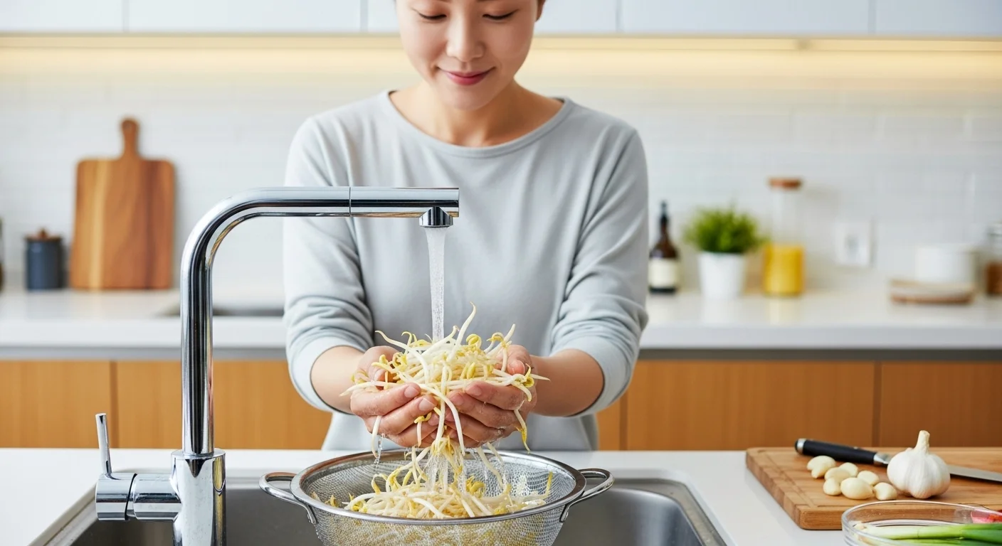정성 가득! 제사용 콩나물무침 재료 준비