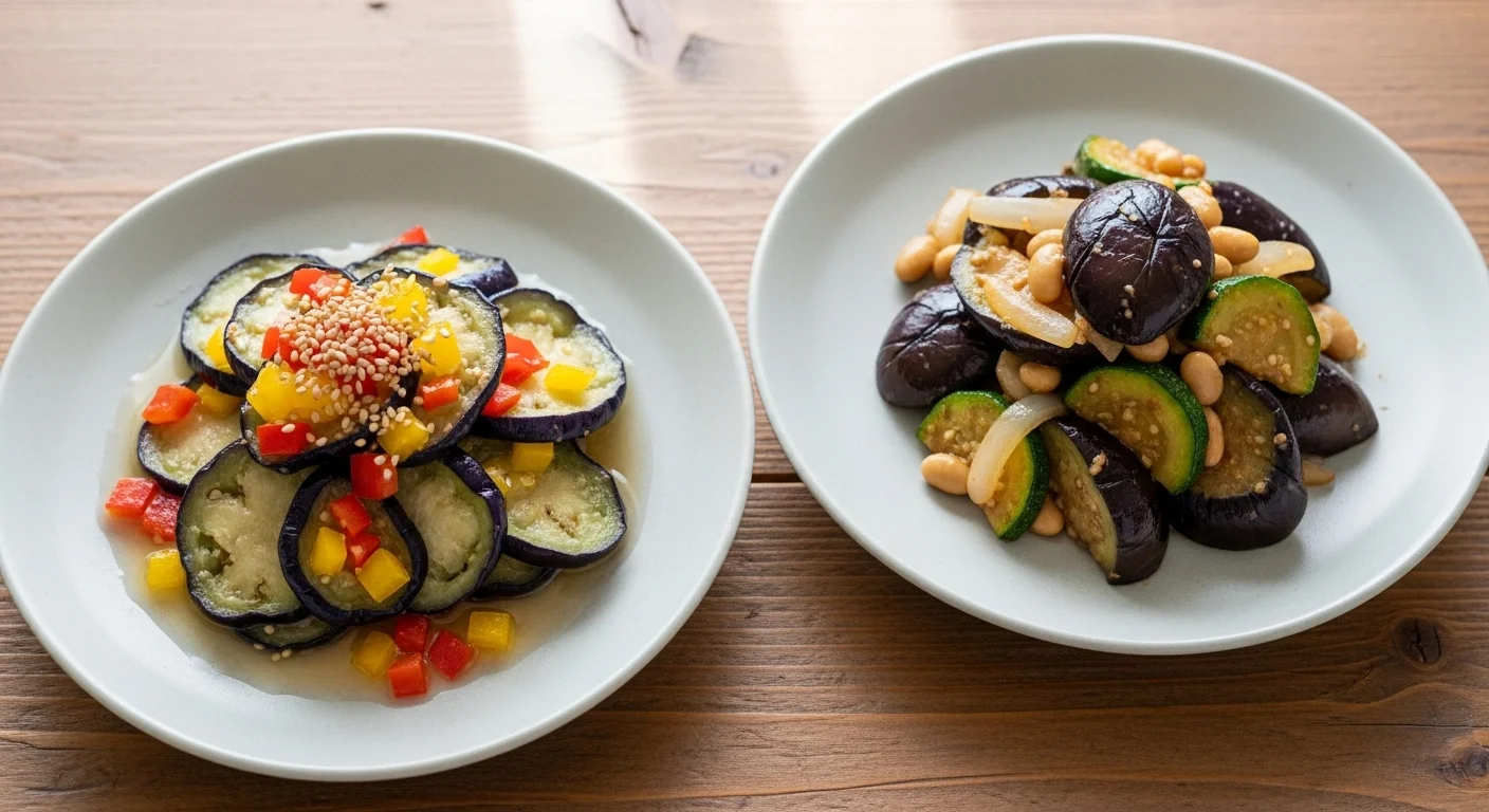 새로운 맛의 발견! 가지 냉채 & 가지 된장볶음