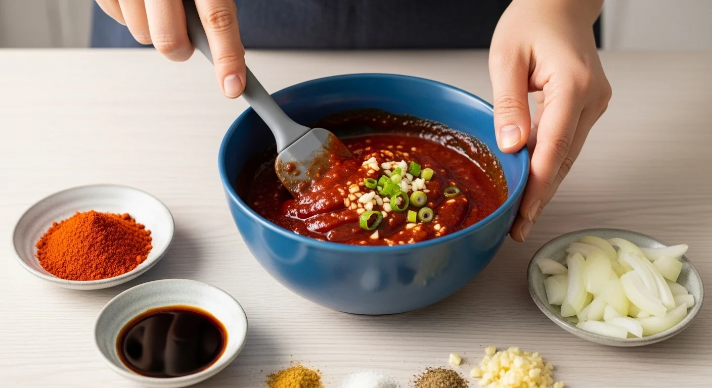 양념장 제조 과정