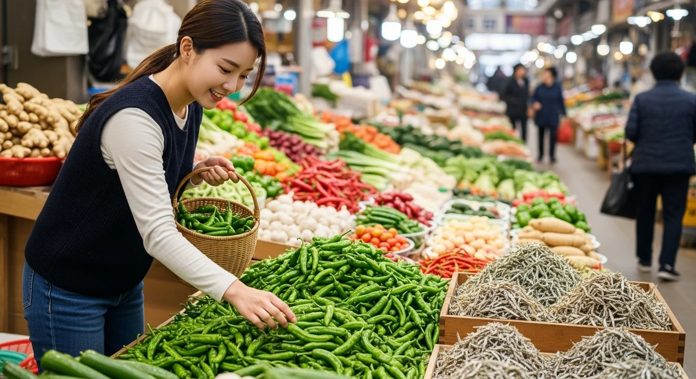 맛있는 꽈리고추 멸치볶음을 위한 재료 준비