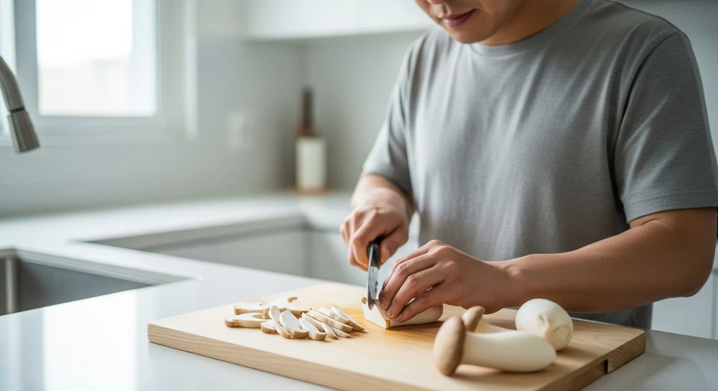 새송이 버섯 처리: 데침과 밑간으로 식감 더하기