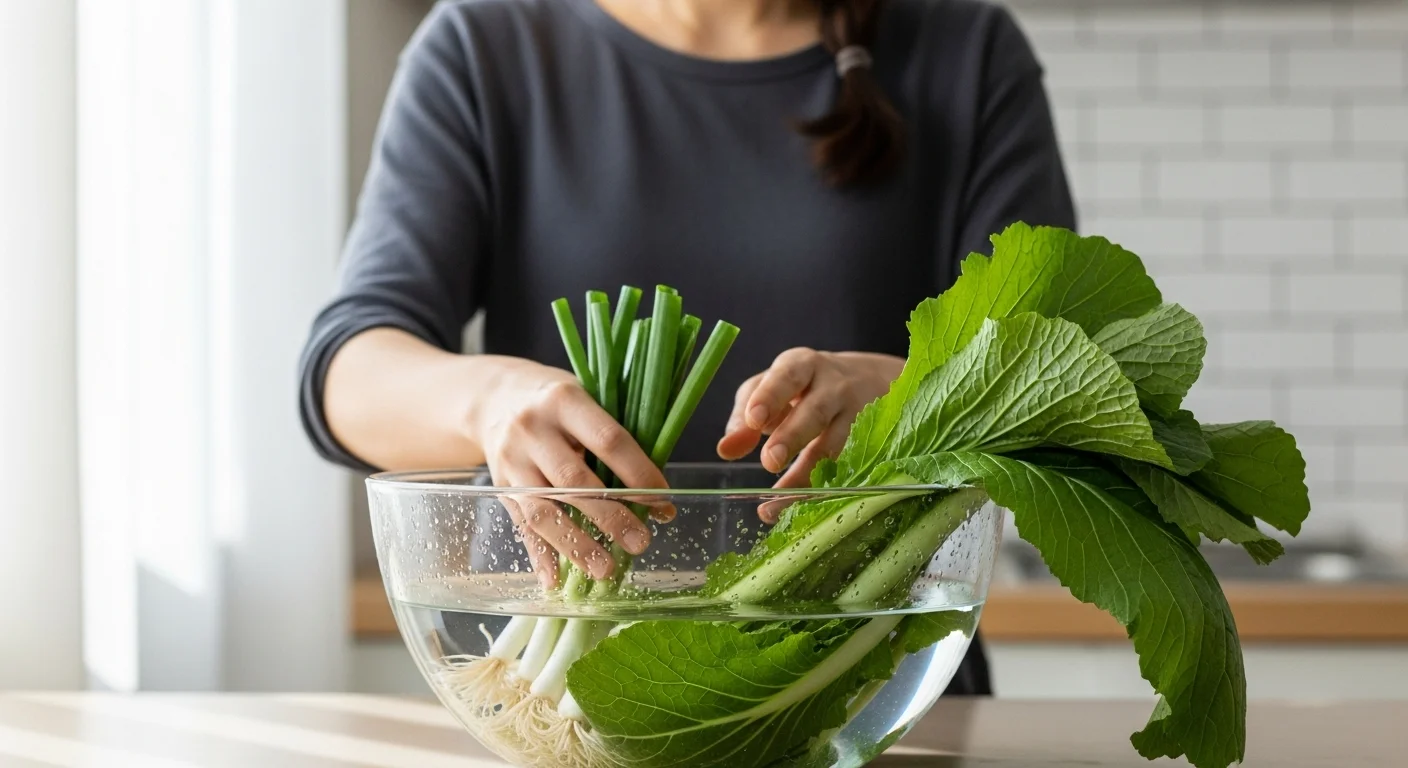 쪽파·청갓 절임: 시간 절약과 풍미 더하기