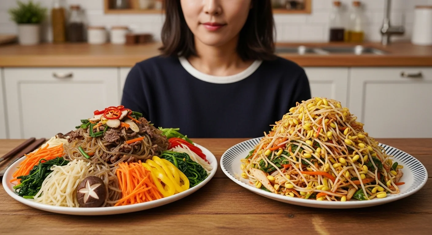 전통 잡채와 콩나물 잡채, 무엇이 다를까요?