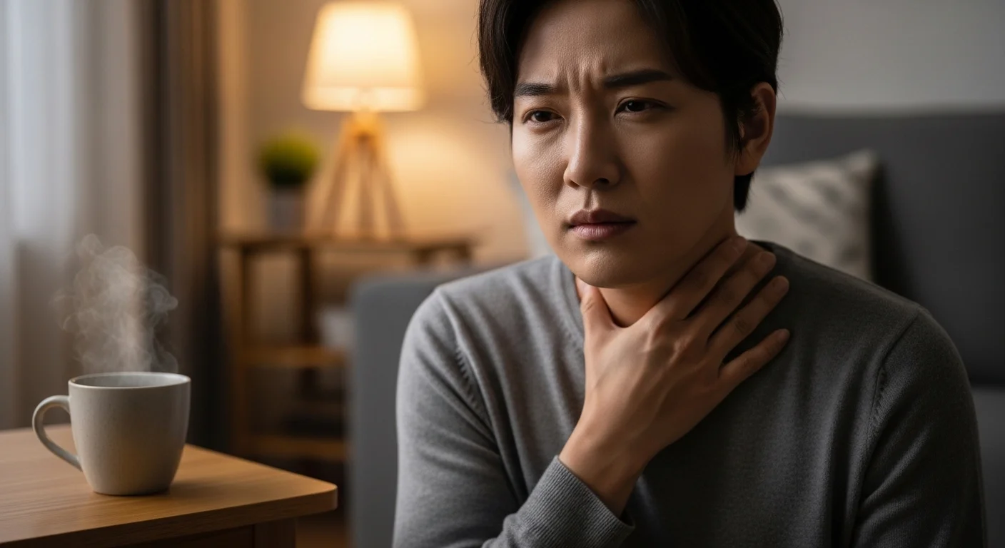 호흡기 초기 증상: 목 아픔과 마른기침