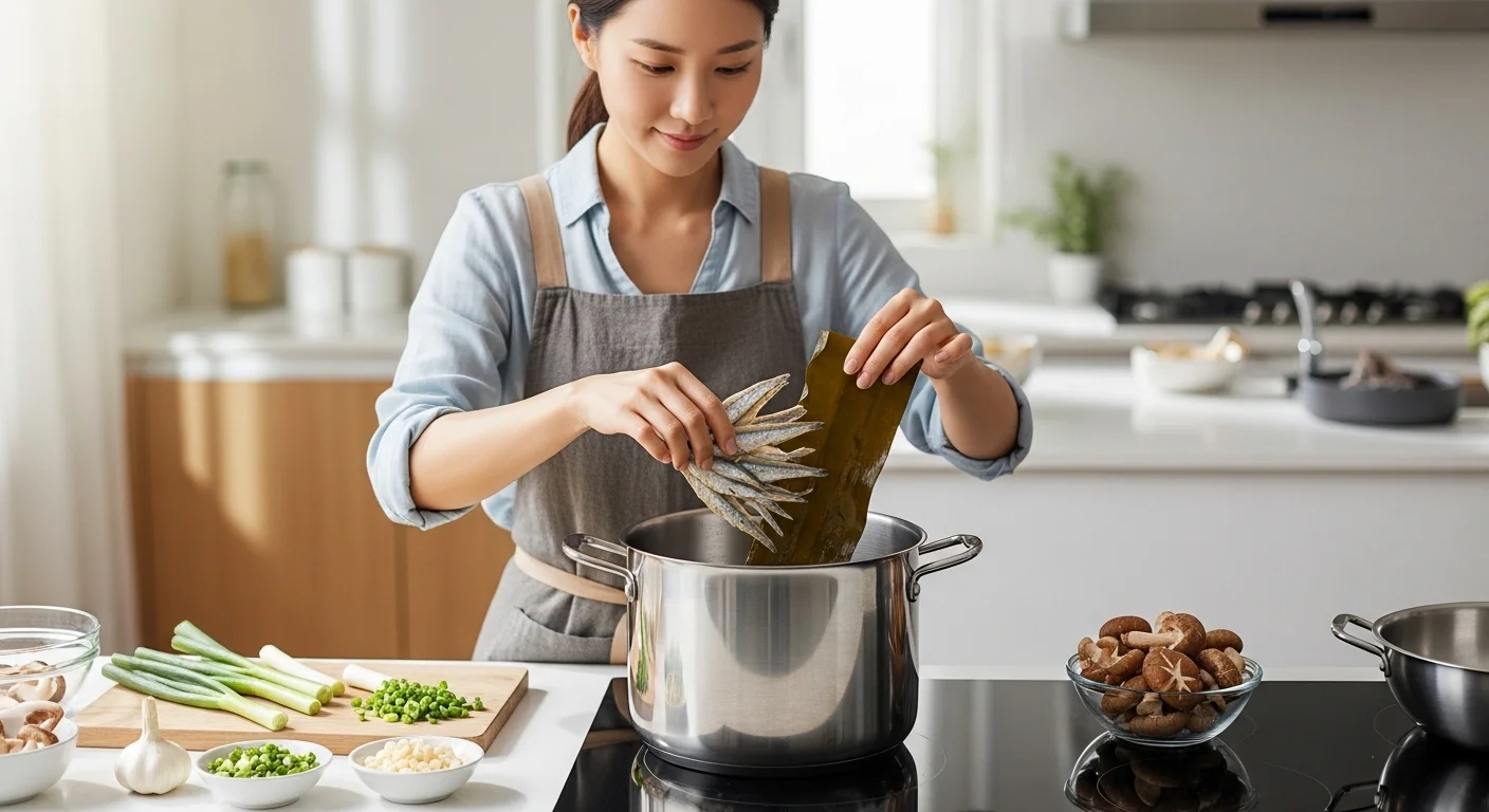 육수 준비하기