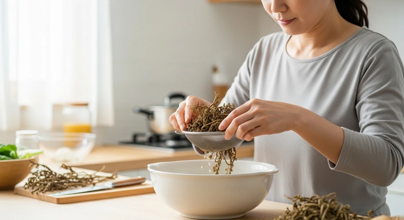 부드럽고 쓴맛 없는 고사리 만드는 첫걸음: 불리기와 삶기