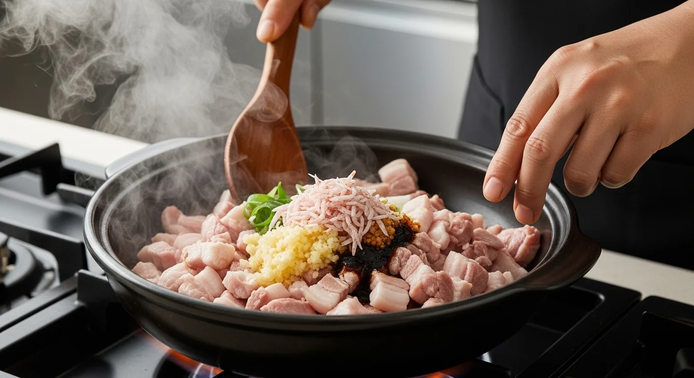 황금 레시피의 비법: 고기 볶기와 양념 황금 비율