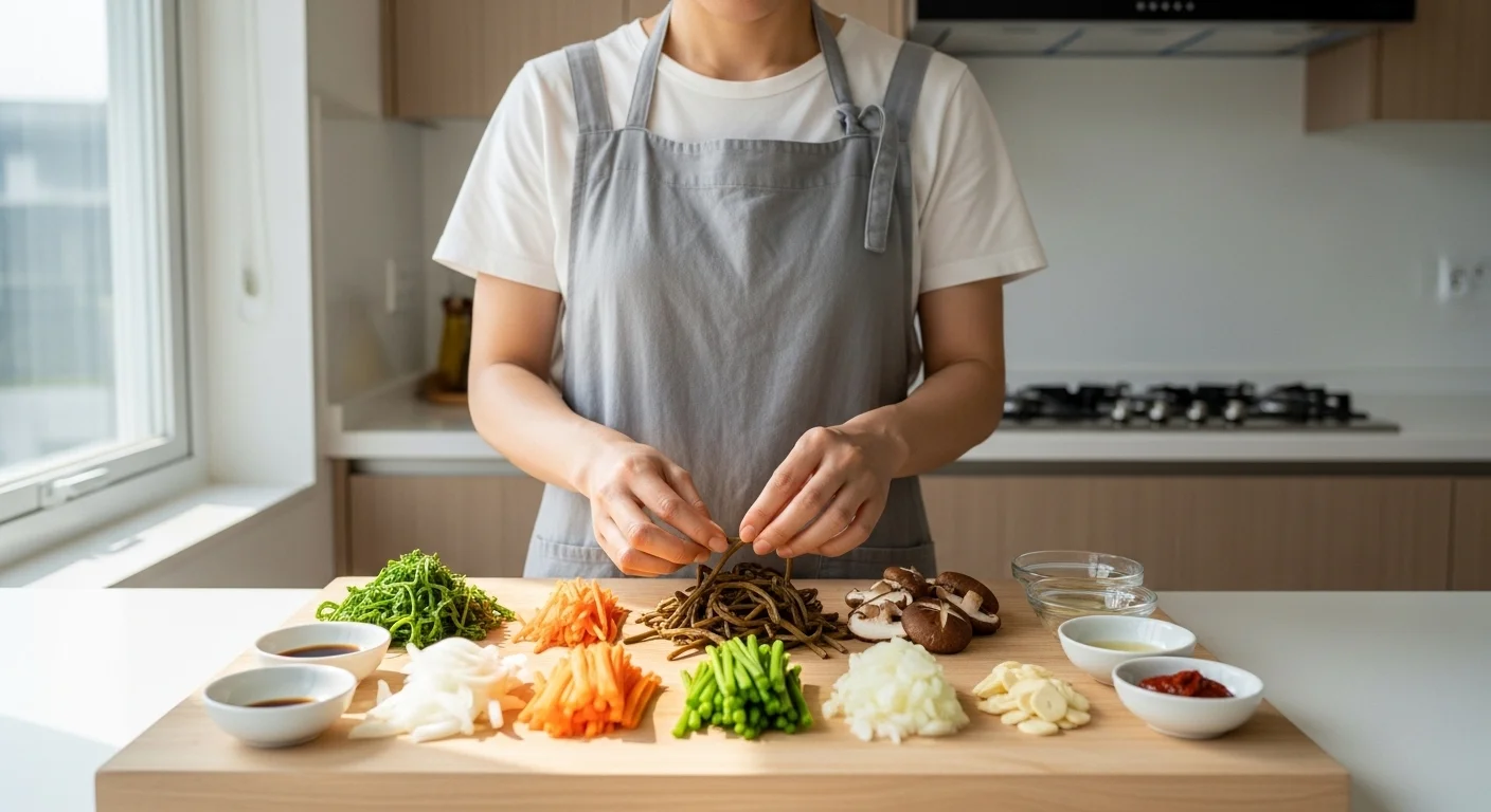 맛있는 고사리나물볶음을 위한 재료 준비
