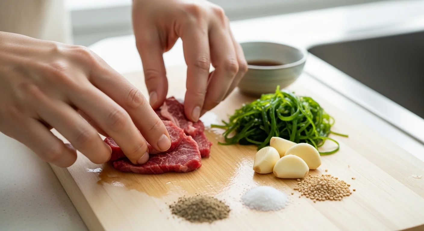 맛있는 미역국을 위한 재료는 무엇일까요?