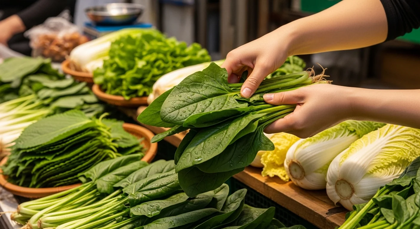 맛있는 시금치무침을 위한 재료 준비와 제철 시금치