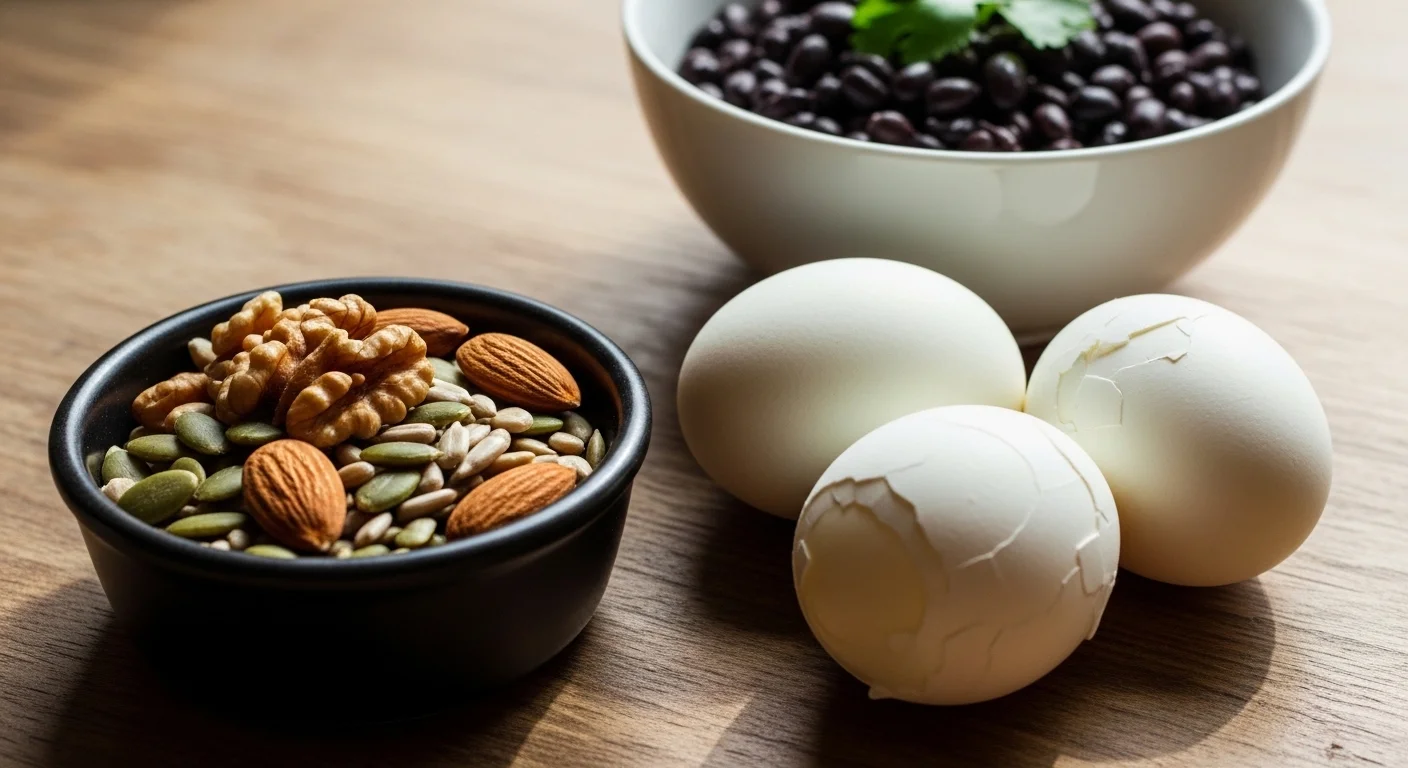 달걀, 견과류, 콩류: 매일 먹는 슈퍼푸드