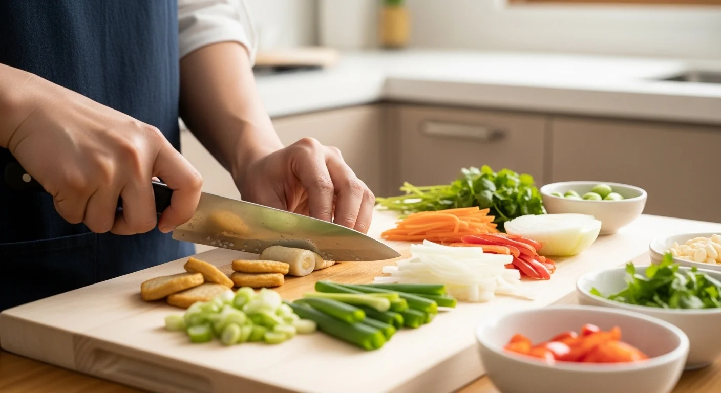 야채와 어묵 손질, 이렇게 해보세요!