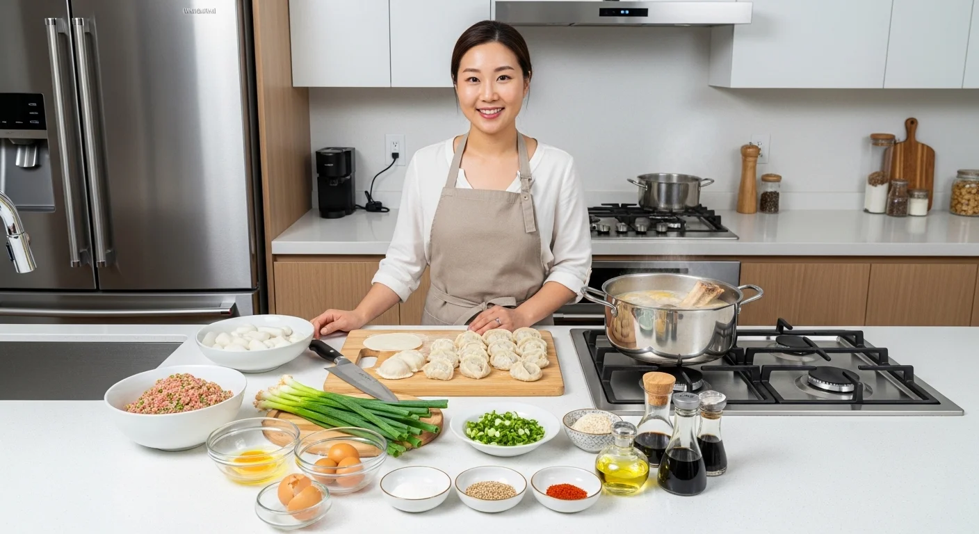 우리 집 만능 레시피! 사골 떡만두국 재료 준비하기