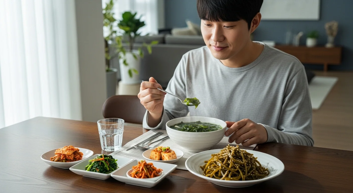 바다의 선물: 다시마와 미역으로 붓기 잡기
