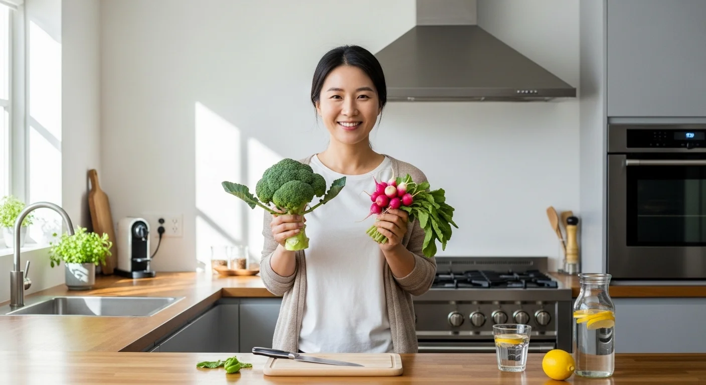 브로콜리와 무, 위를 튼튼하게 지켜줘요