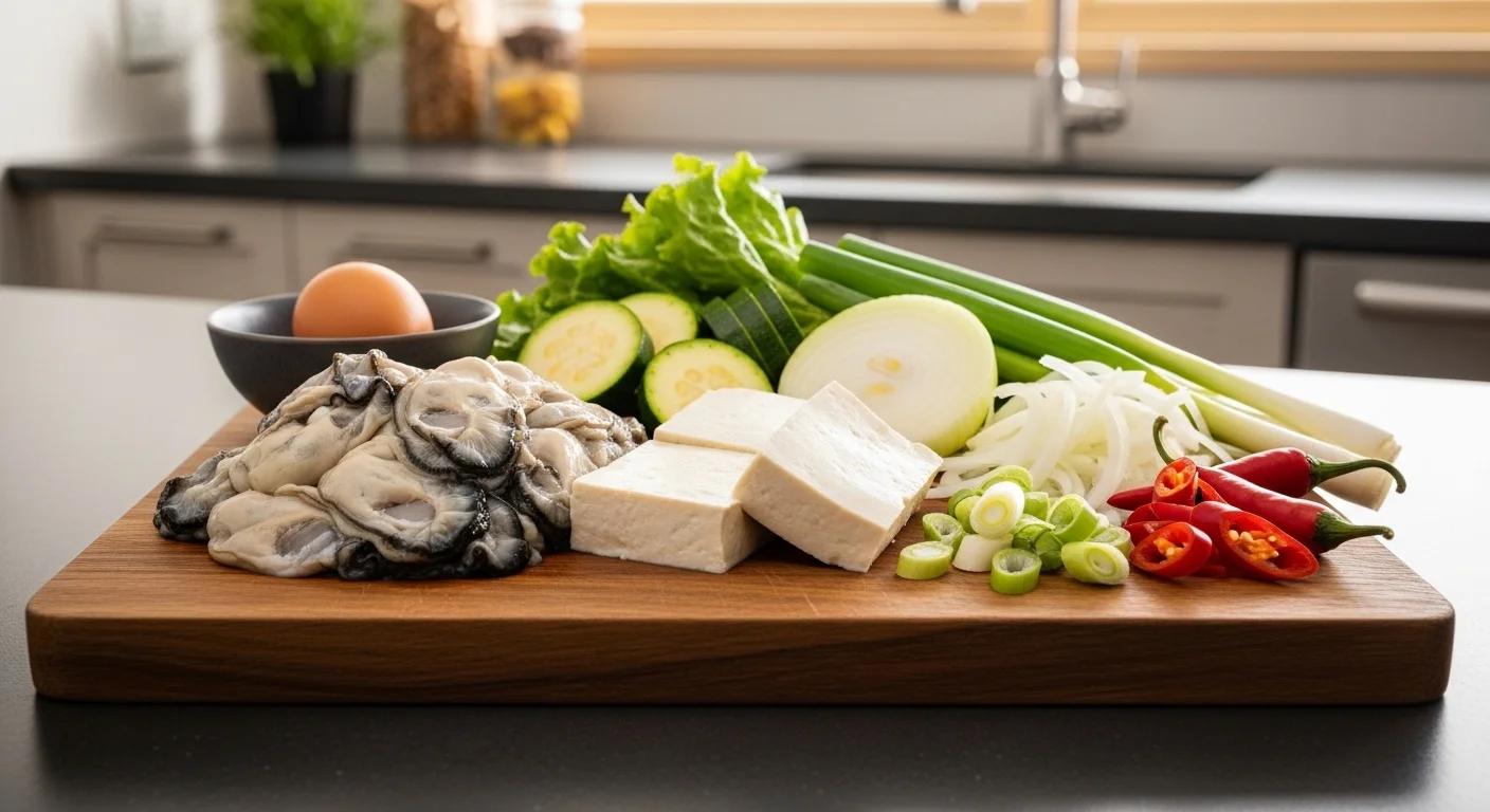우리 집 굴순두부찌개, 어떤 재료가 필요할까요?
