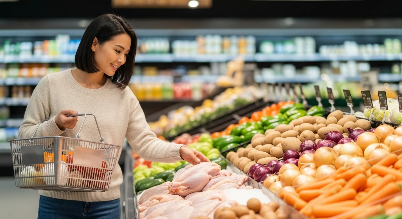 필수 재료 준비: 닭과 채소의 최적 비율