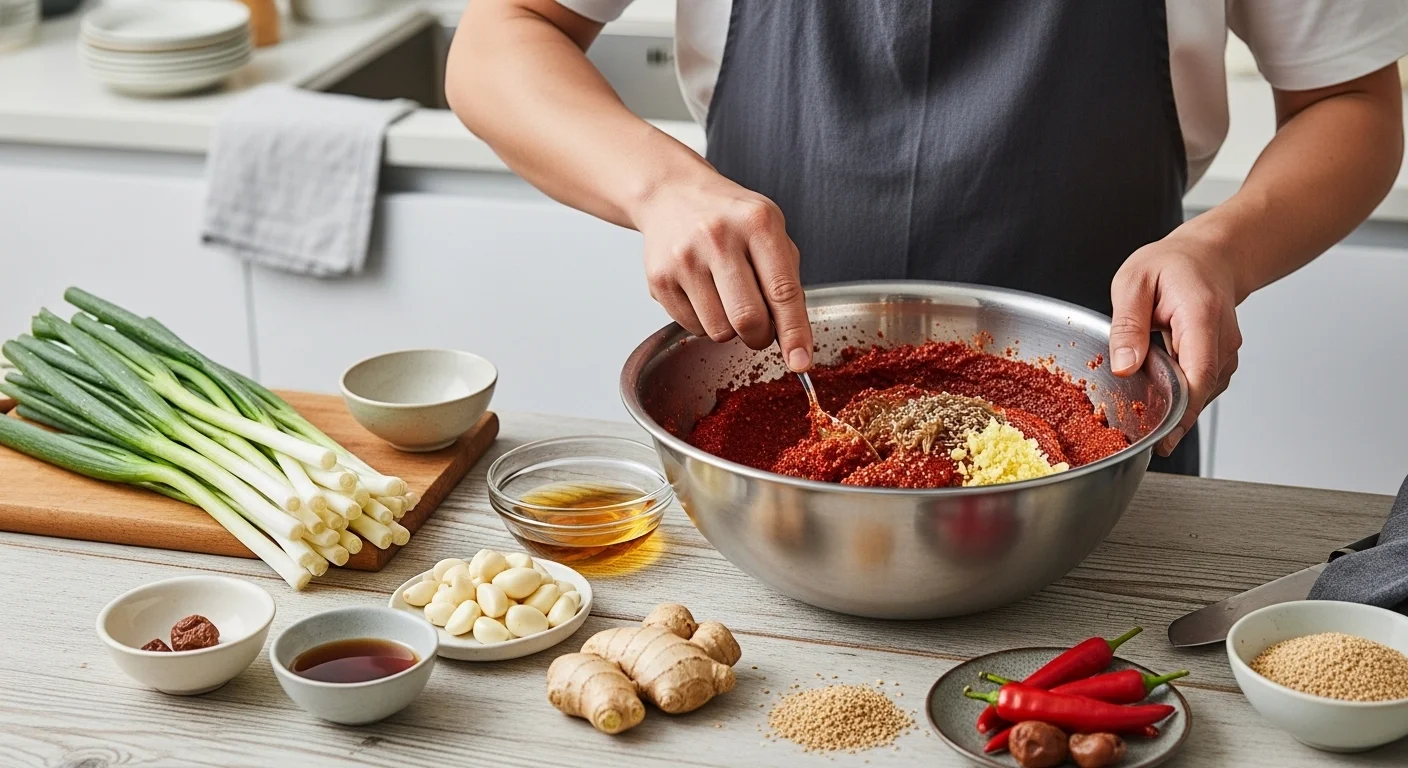 새콤달콤 파김치 양념, 이렇게 만들어봐요