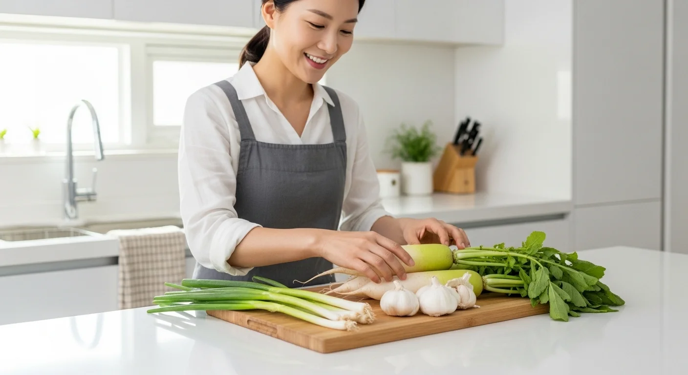 맛있는 무생채를 위한 재료 선택과 손질