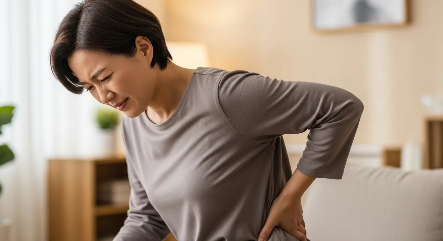 옆구리 및 등 부위의 통증