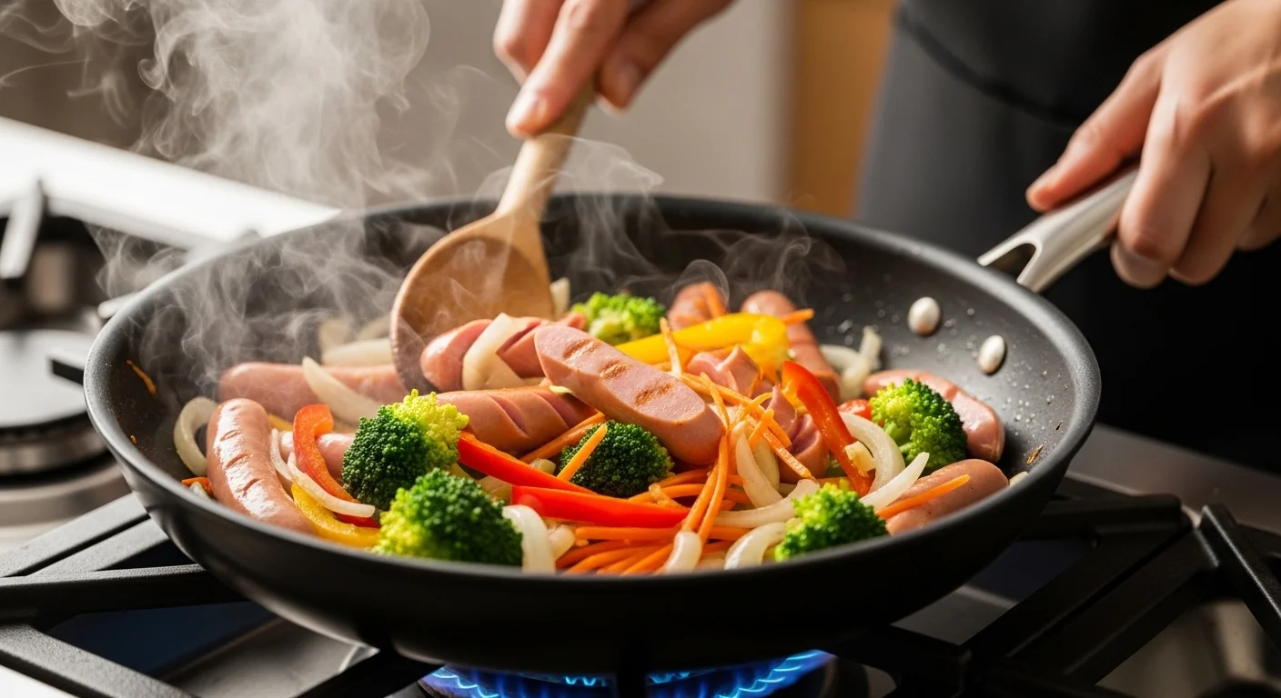 더 맛있게! 소세지야채볶음 조리 과정의 비밀