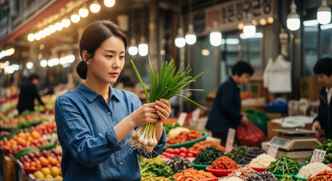 아삭한 식감의 비결, 마늘쫑 고르기와 손질