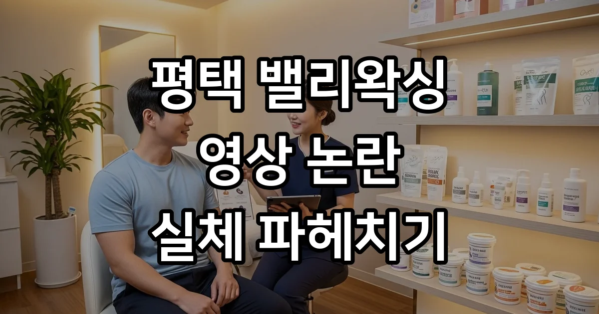 평택 밸리왁싱 영상 논란 그 실체는 무엇일까요