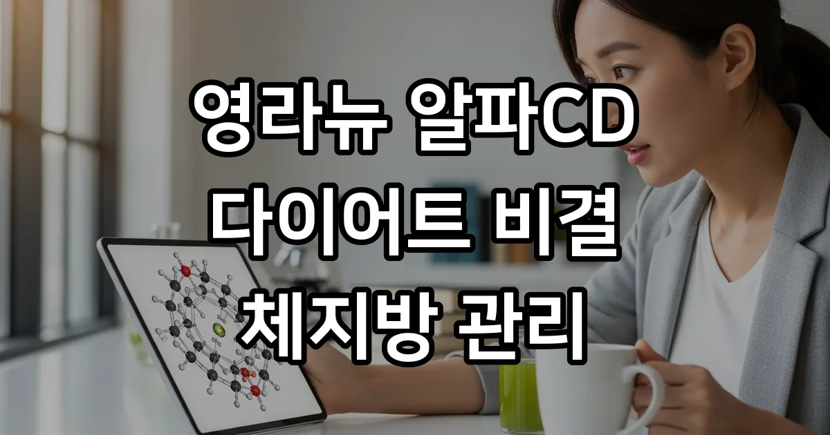 영라뉴 알파CD 효능 성분 섭취방법 후기