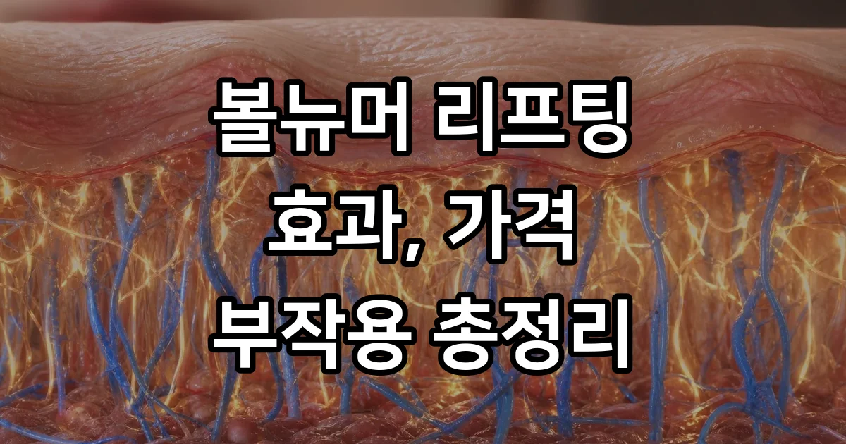 볼뉴머 효과 가격 부작용 시술 전 알아둘 점