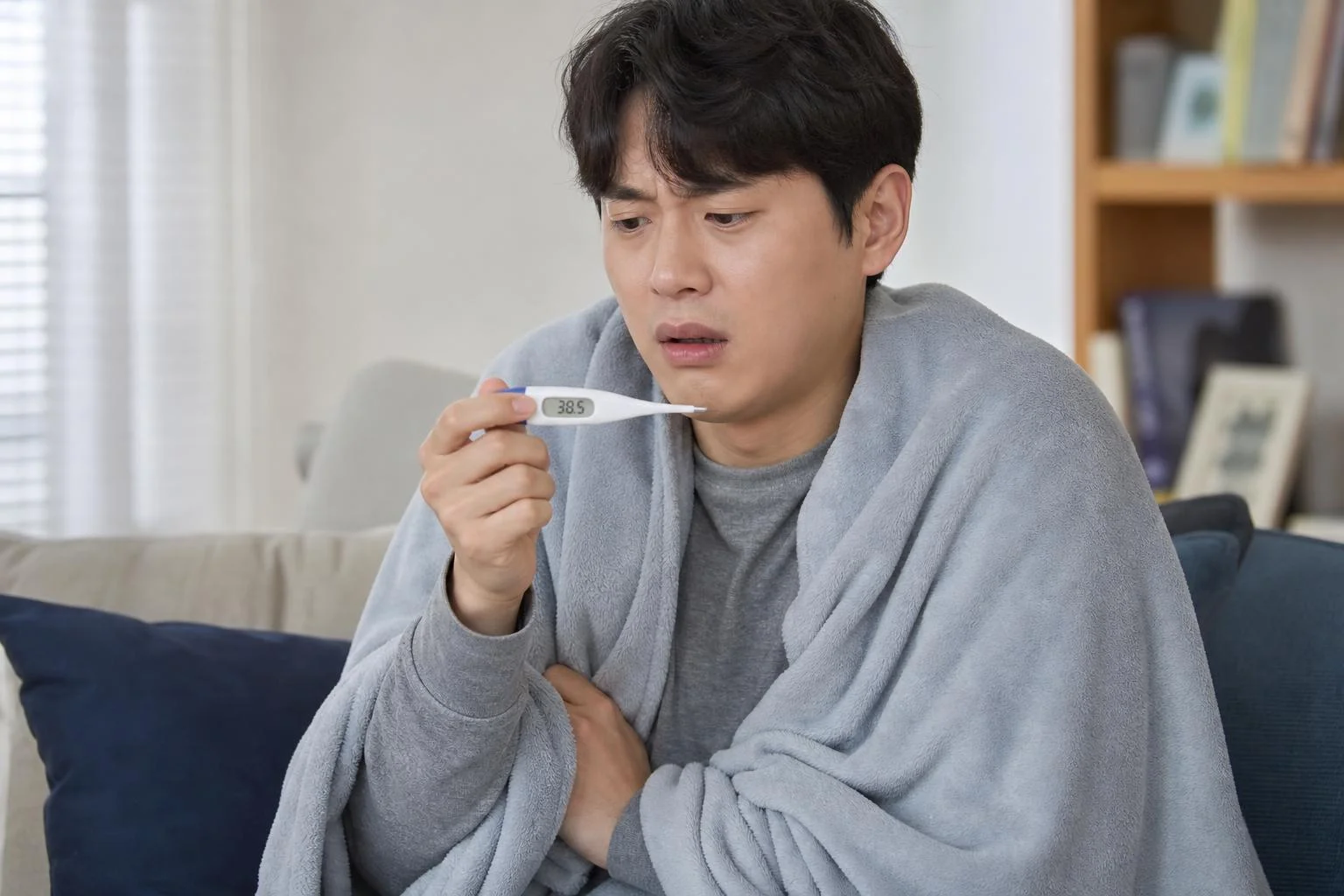 고열과 오한, B형독감의 대표적인 증상이에요