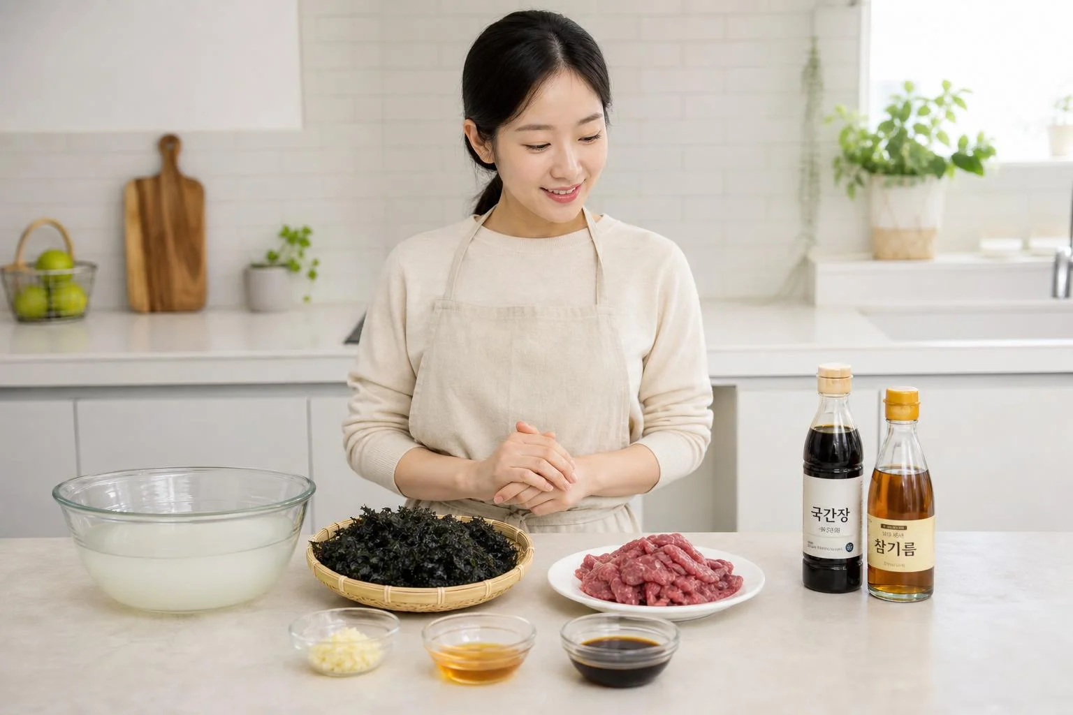 필수 재료와 정량: 4인분 기준